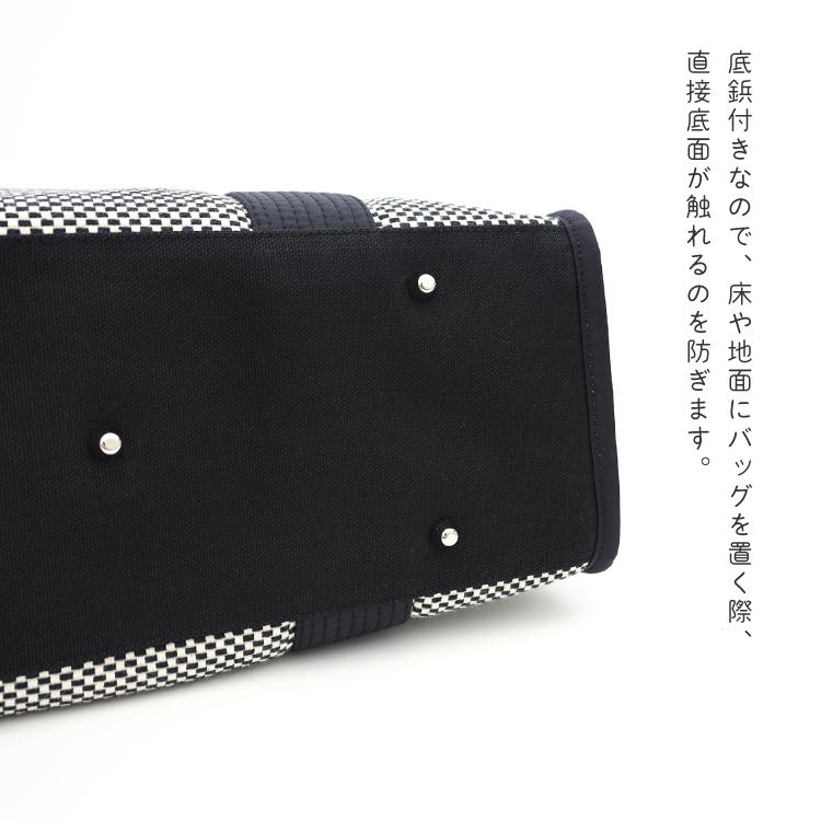 バッグ 刺し子 sasicco スクエアトート M plus 全2色 三河木綿 大き目