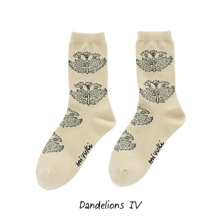 松尾ミユキ 猫 靴下［ m.m　G.M.S. Wool blend socks／ウールブレンドソックス ］全5種　［ ボタニカル ウール あったか 冬物 かわいい ］｜heliosholding｜04