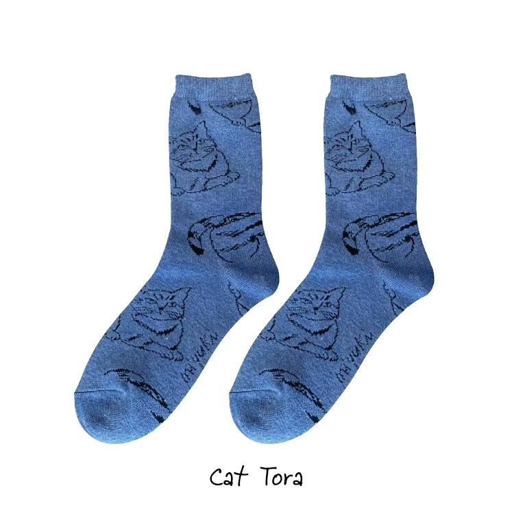 松尾ミユキ 猫 靴下 m.m G.M.S. Wool blend socks / ウール 松尾ミユキ 猫 靴下 m.m G.M.S. Wool blend socks / ウール