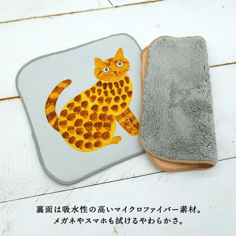 松尾ミユキ 猫 ハンカチ【m.m　Hand cloth Cat／ハンドクロスキャット】全2種｜heliosholding｜05