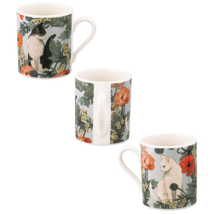 山加商店 寄付 猫 マグカップ migratory bird マグ 全2種 ハチワレ 白