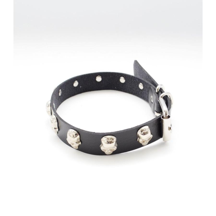 チョーカー 首輪 スタッズ 鋲 スカル ドクロ 髑髏 ブラック シルバー BANNED APPAREL バーンド アパレル スカルスタッズチョーカー | HELLCATPUNKS | 01