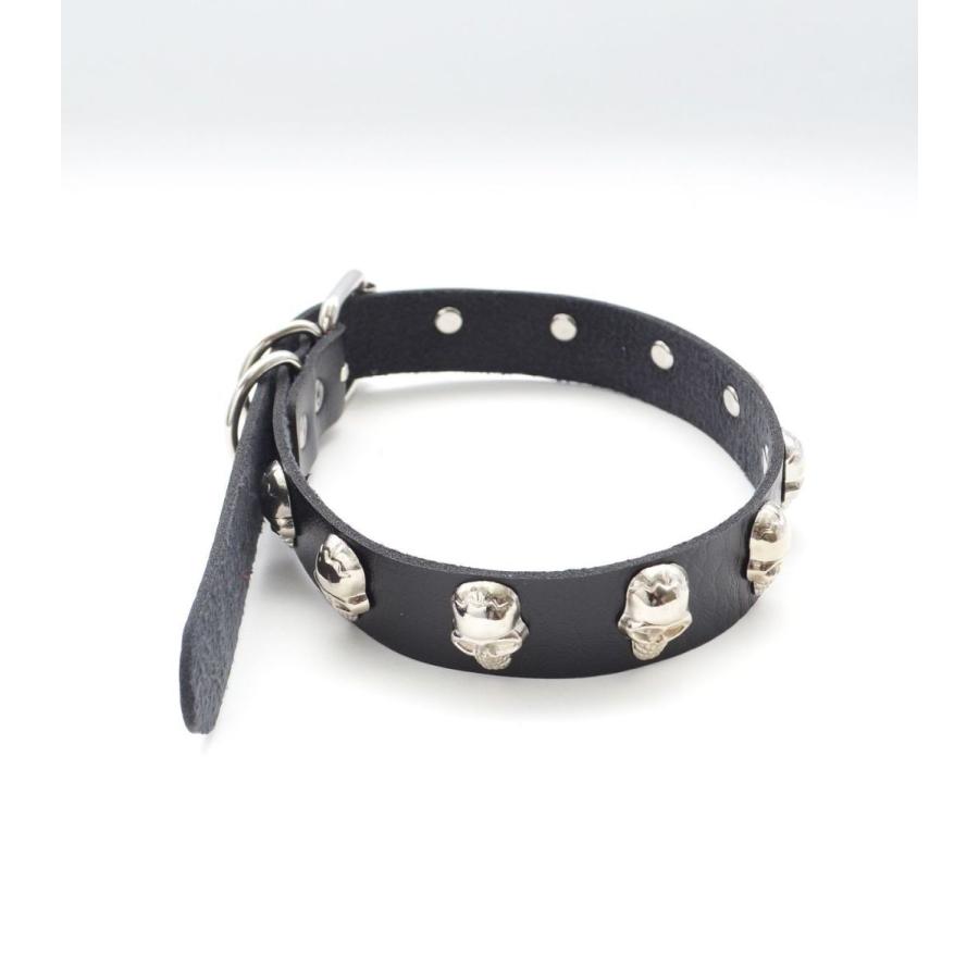 チョーカー 首輪 スタッズ 鋲 スカル ドクロ 髑髏 ブラック シルバー BANNED APPAREL バーンド アパレル スカルスタッズチョーカー | HELLCATPUNKS | 02