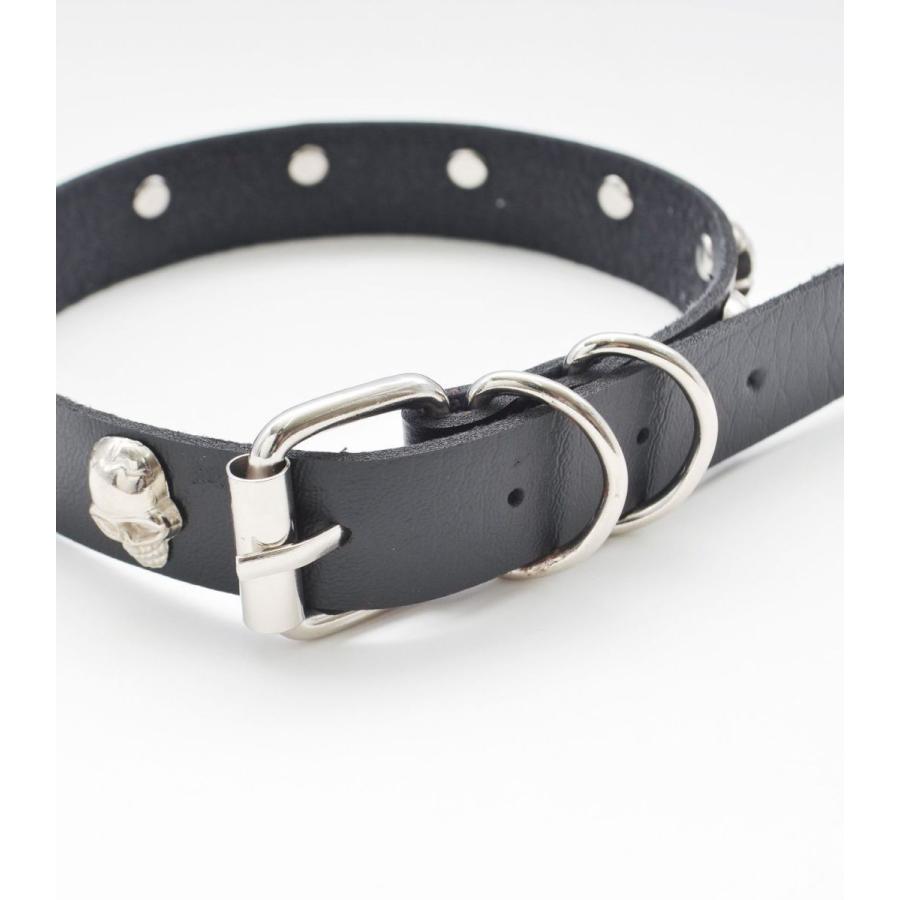 チョーカー 首輪 スタッズ 鋲 スカル ドクロ 髑髏 ブラック シルバー BANNED APPAREL バーンド アパレル スカルスタッズチョーカー | HELLCATPUNKS | 05