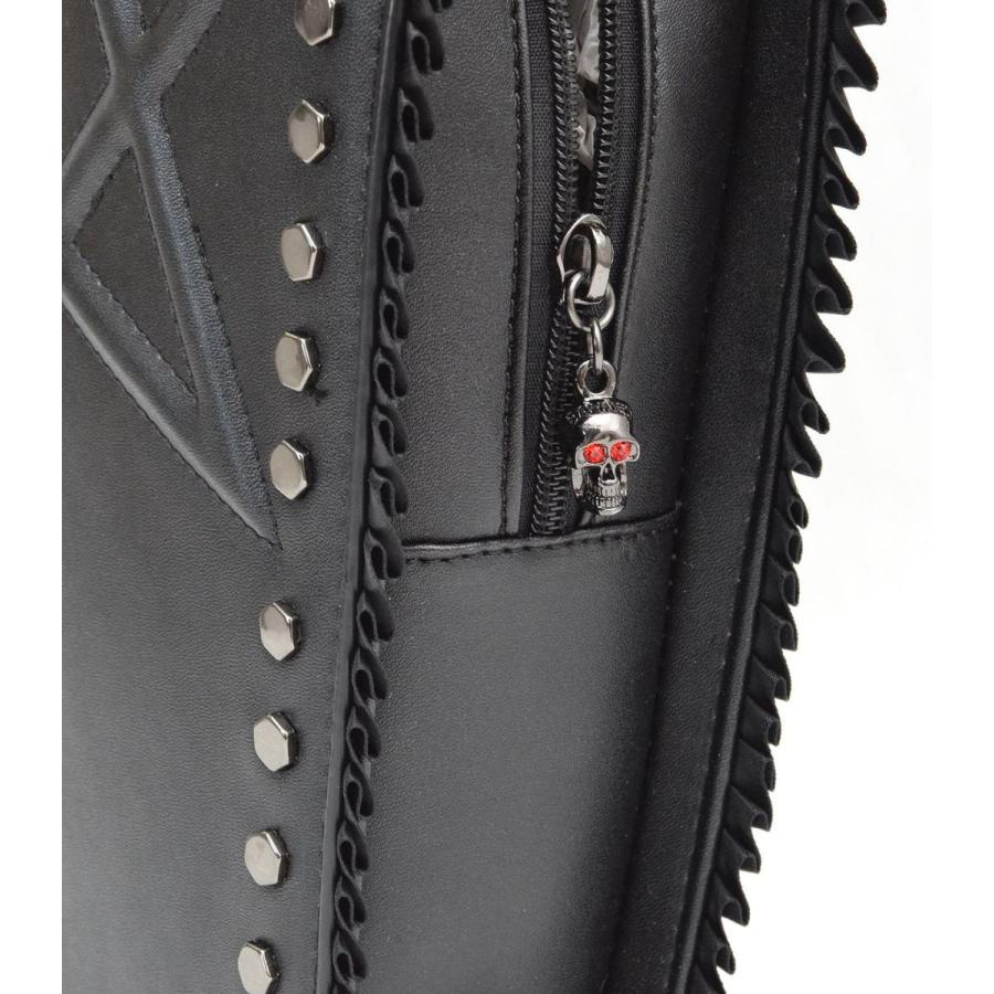 バッグ ハンドバッグ リュック コフィン 棺 ペンタグラム 五芒星 スター 星 スタッズ ブラック BANNED APPAREL バーンド アパレル ERMIRA COFFINE バッグ | HELLCATPUNKS | 04