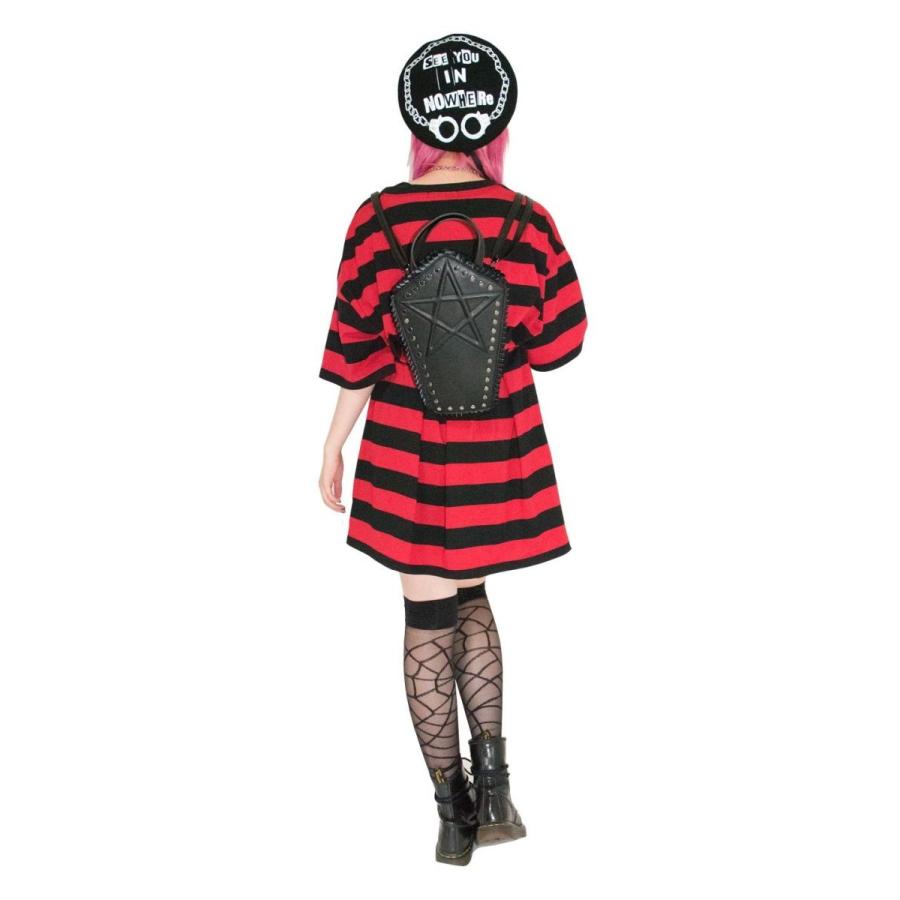 バッグ ハンドバッグ リュック コフィン 棺 ペンタグラム 五芒星 スター 星 スタッズ ブラック BANNED APPAREL バーンド アパレル ERMIRA COFFINE バッグ | HELLCATPUNKS | 05