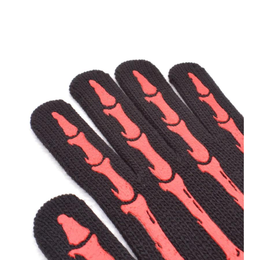 ワーキンググローブ グローブ 手袋 軍手 ボーンハンド ボーン 骨 ブラック レッド ユニセックス HELLCATPUNKS ヘルキャットパンクス ボーンワーキンググローブ | HELLCATPUNKS | 04