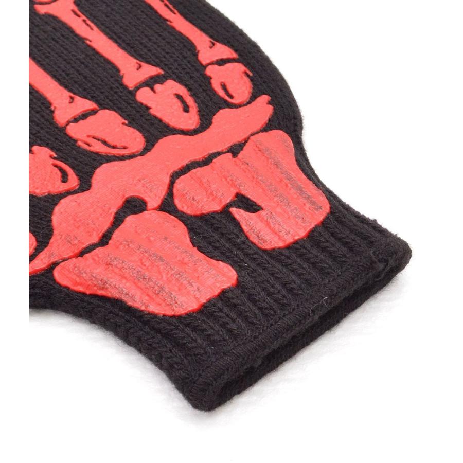 ワーキンググローブ グローブ 手袋 軍手 ボーンハンド ボーン 骨 ブラック レッド ユニセックス HELLCATPUNKS ヘルキャットパンクス ボーンワーキンググローブ | HELLCATPUNKS | 05