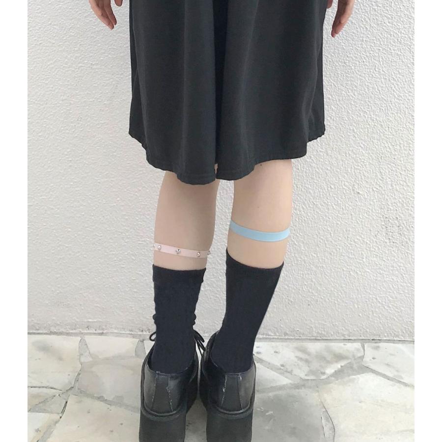 HELLCATPUNKS ガーター ハイソックス ソックス 靴下 ハート
