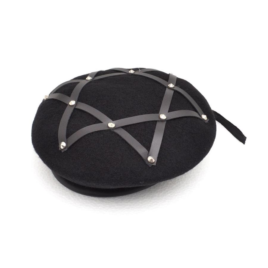 HELLCATPUNKS（ヘルキャットパンクス） ベレー帽 ウール ヘキサグラム