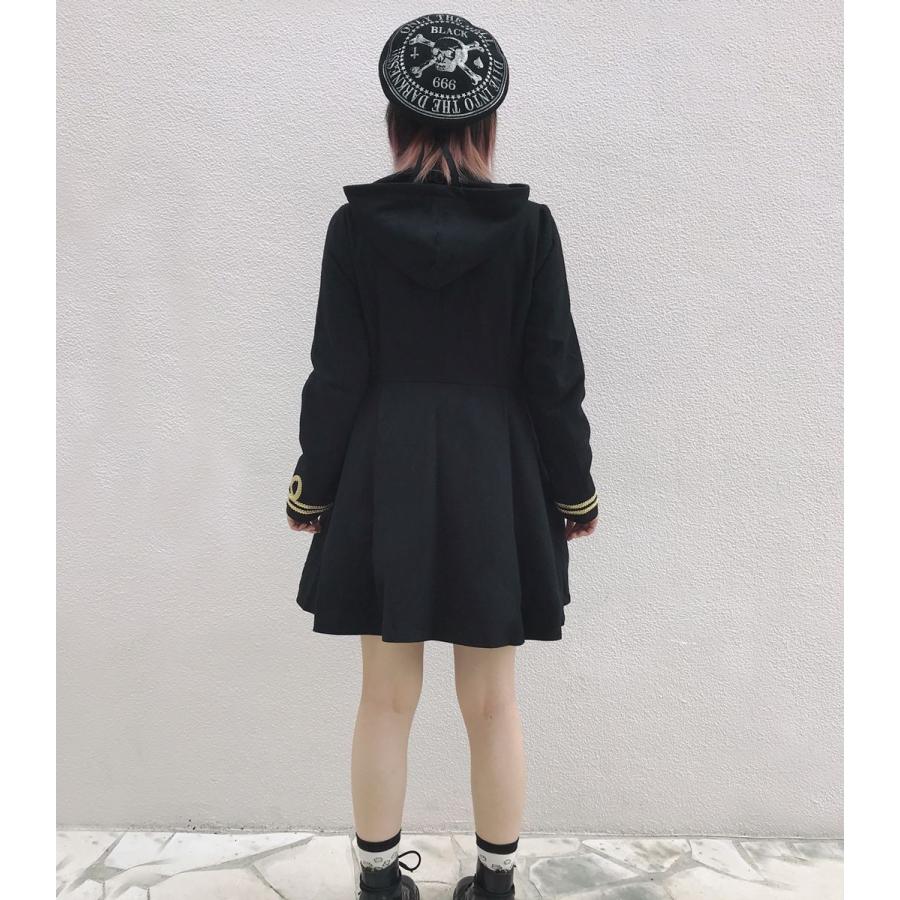 最終お値下げ☆極美品 D＆G ナポレオンジャケット ピーコート 黒 HELLCATPUNKS コート ジャケット アウター レディース ブラック