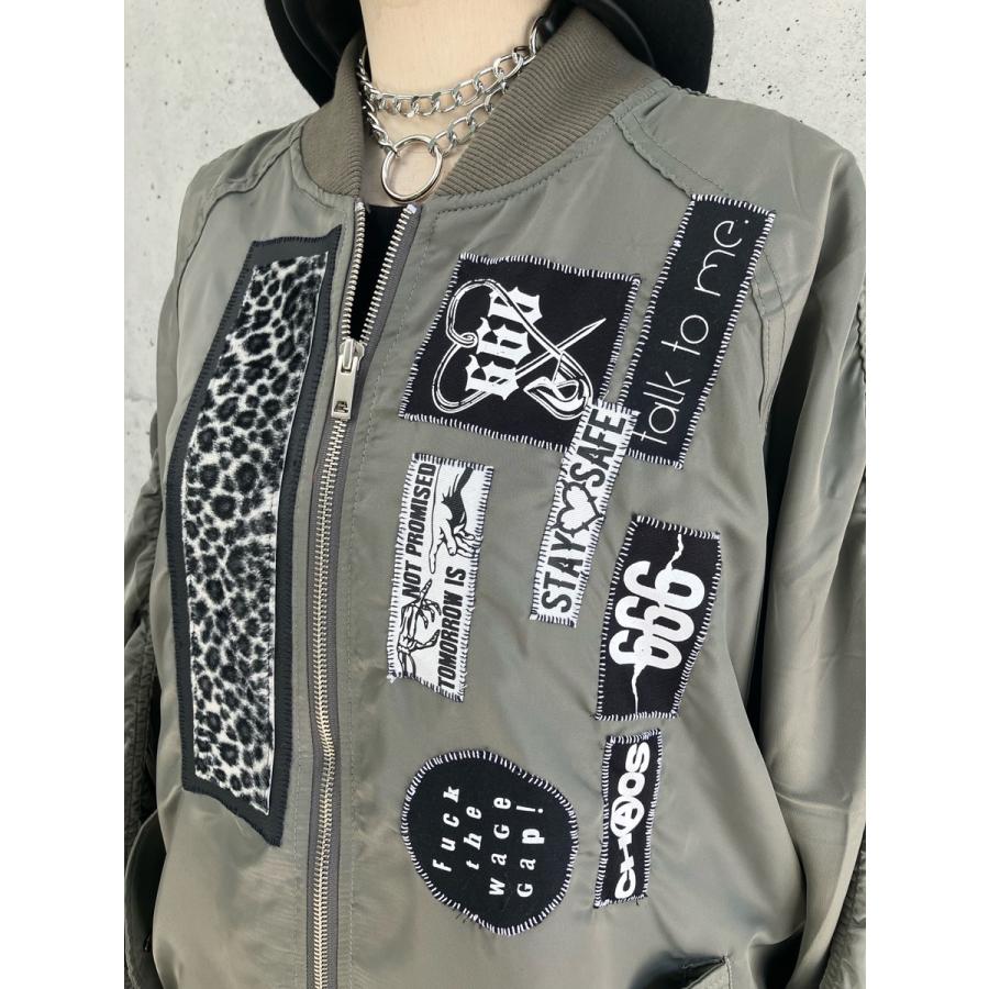 HELLCATPUNKS（ヘルキャットパンクス） アウター ブルゾン MA-1 パッチ