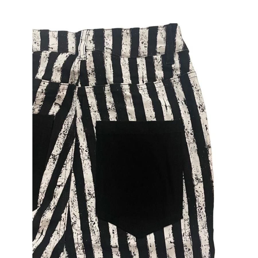 パンツ スキニー ハイウエスト ストライプ ブラック ホワイト レディース BANNED APPAREL バーンドアパレル ストライプスキニーパンツ | HELLCATPUNKS | 06