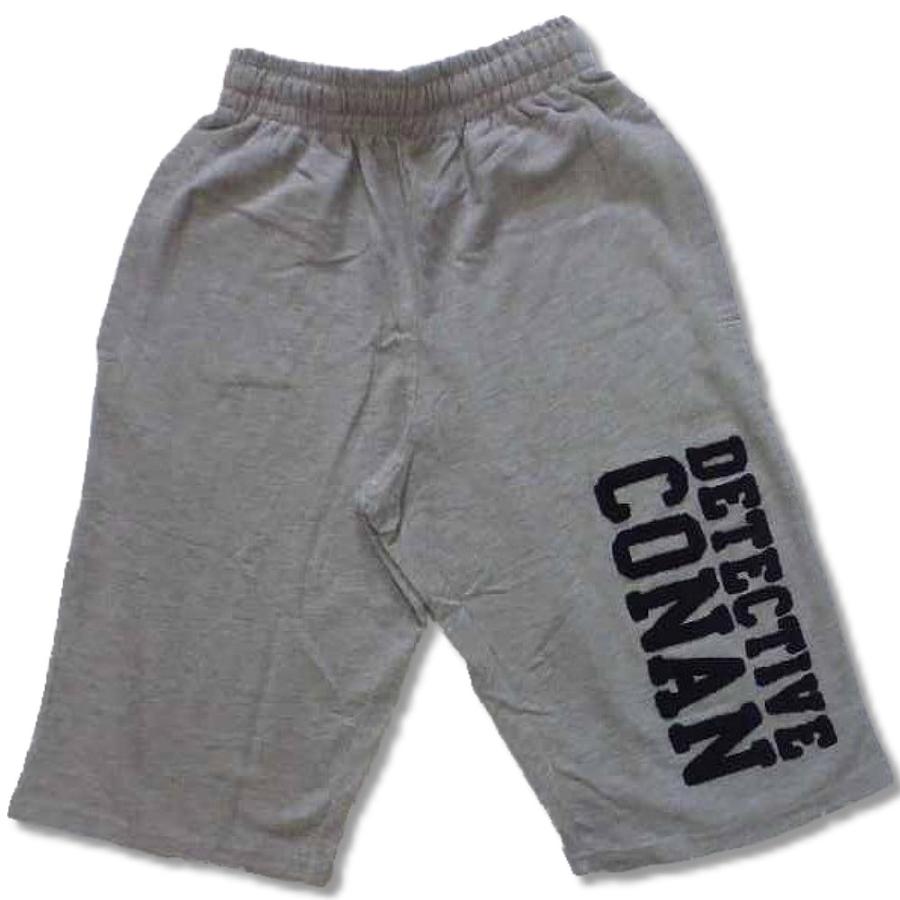 名探偵コナン アニメ キャラ もこもこサガラ刺繍 柄 ハーフパンツ 裏毛 メンズ / bib026 |  | 03