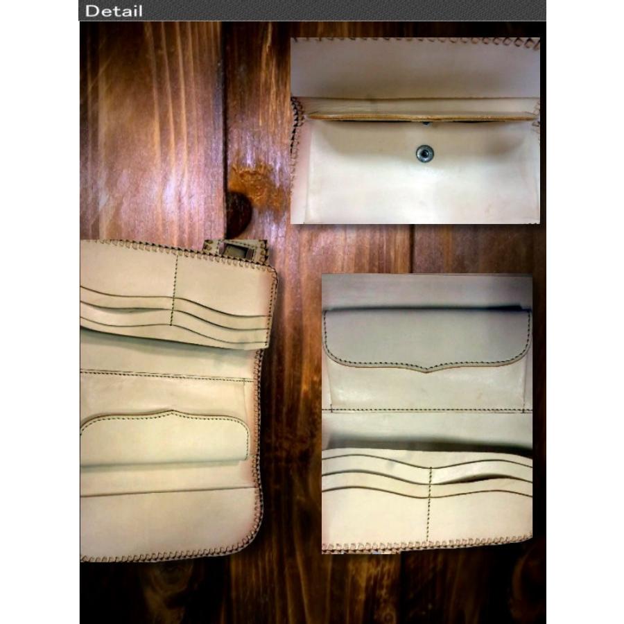 訳有 長財布 メンズ 3つ折り 財布 パイソン ハンドメイド ウォレット 送料無料 /bif020 |  | 02