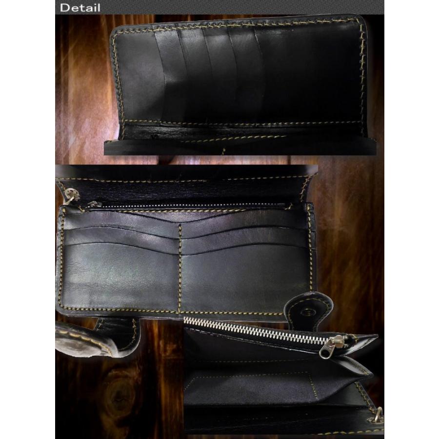 長財布 メンズ 財布 蔦 花 カービング ハンドメイド ウォレット 送料無料 /bif024 |  | 03