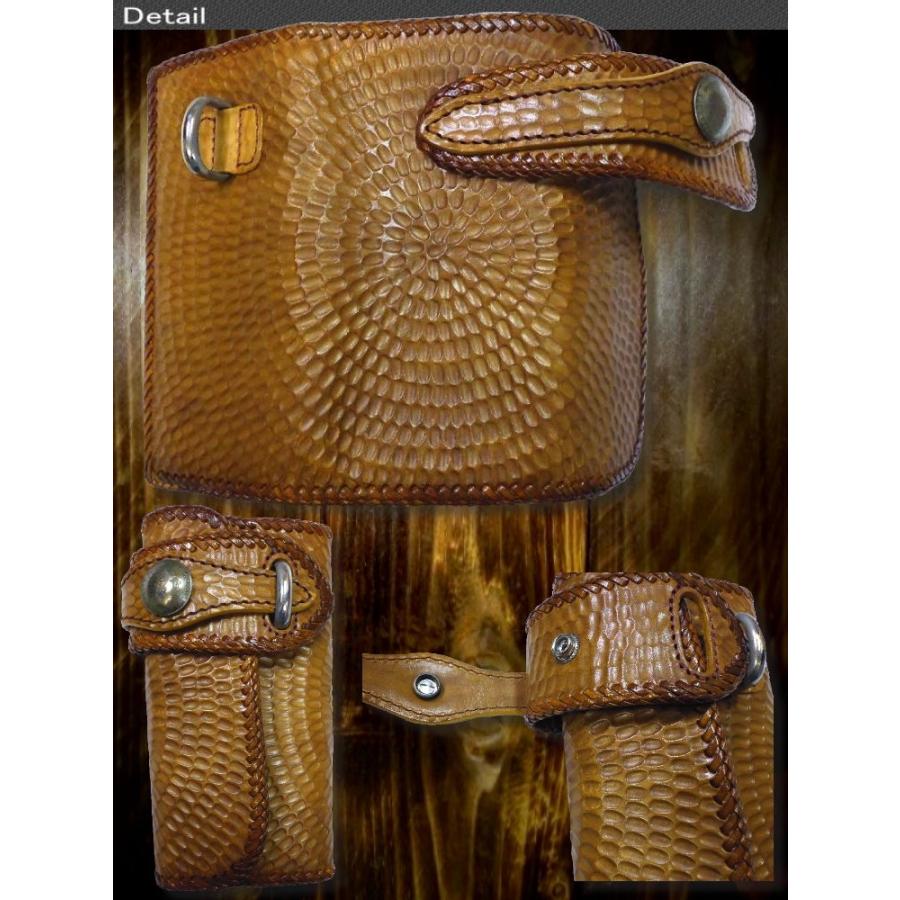 長財布 メンズ 3つ折り 財布 ハンドメイド ウォレット 送料無料