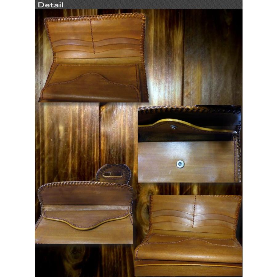 長財布 メンズ 3つ折り 財布 ハンドメイド ウォレット 送料無料 /bif025 |  | 03