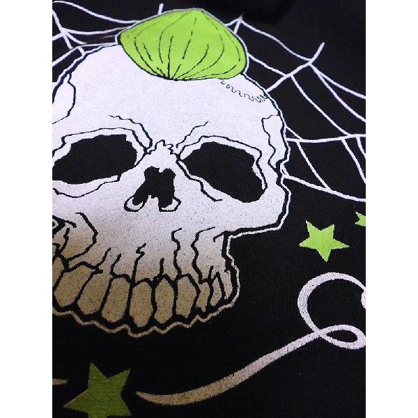 廃盤 パンク ファッション メンズ パーカー 黒 スカル柄 M相当 /rfa017 |  | 04