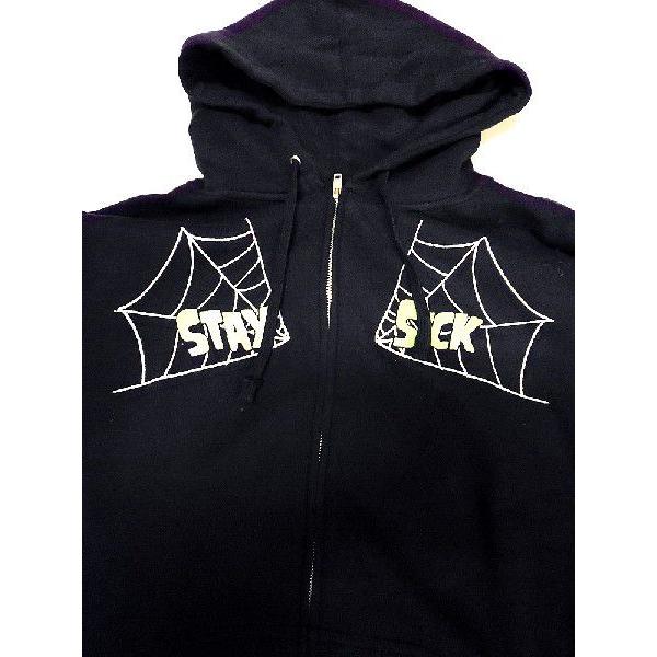 廃盤 パンク ファッション メンズ パーカー 黒 スカル柄 M相当 /rfa017