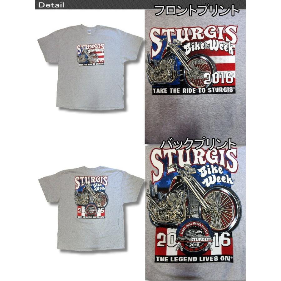 ホットレザーズ イベントT メンズ 服 半袖 Tシャツ バイク 柄 大きいサイズ スタージス 灰 紺 即納/rfa062 |  | 02