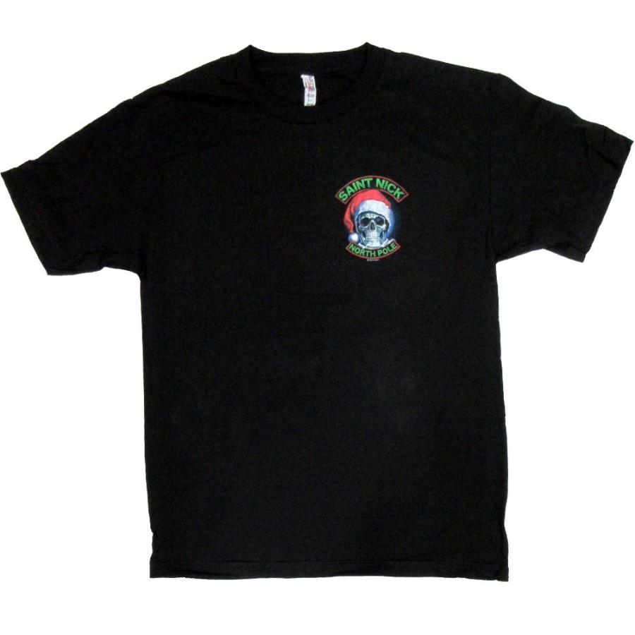 メンズ 半袖 Tシャツ ファッション 大きいサイズ スカル サンタ柄 /rfa067 |  | 01