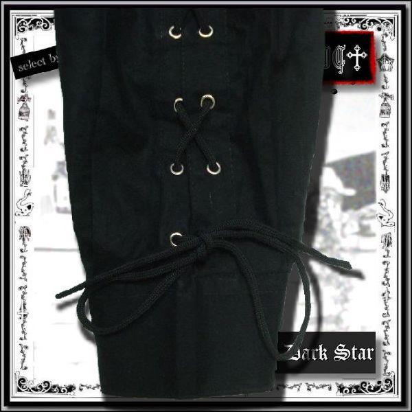 ゴシック ファッション 大きいサイズ ドレスシャツ メンズ 服 黒 白 再入荷x3 /rfa075 |  | 03