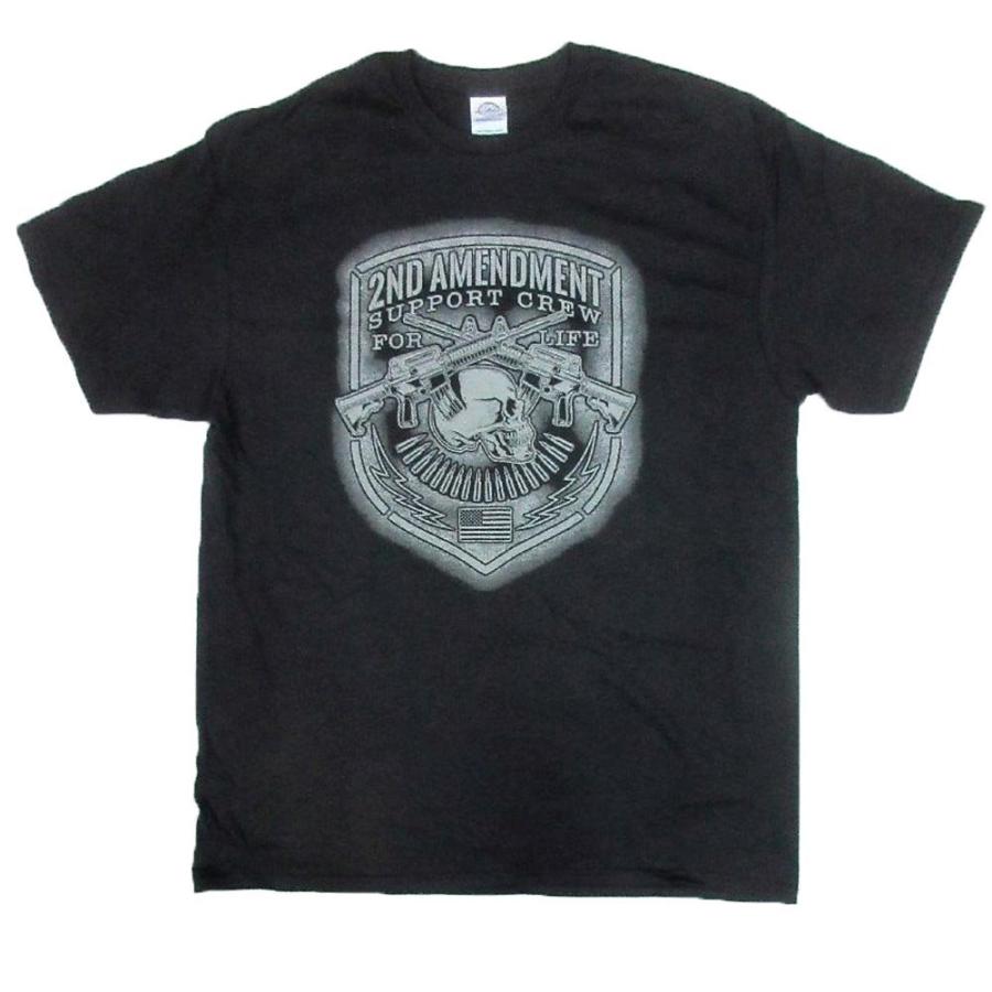 ホットレザーズ メンズ 服 半袖 Tシャツ シールド スカル マシンガン 柄 バイカーファッション 大きいサイズ 黒 クリックポスト送料無料 即納 /rfa090 |  | 01