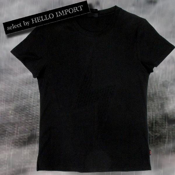 クリックポスト送料無料 ゴシック ファッション メンズ 半袖 サンダー くりぬき 柄 服 黒 / rfa102 | 