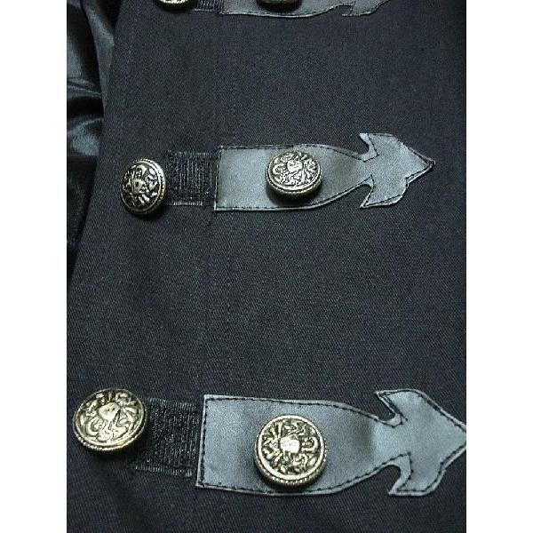 ゴシック 超 ロング コート ミリタリー メンズ 大きいサイズ 服 黒