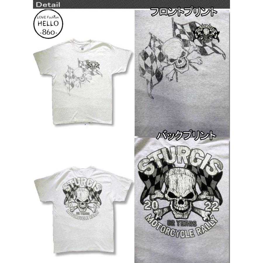 ホットレザーズ イベントT スタージス メンズ 半袖 Tシャツ スカル フラッグ 柄 服 大きいサイズ 黒 白 クリックポスト送料無料 即納 /rfa126 |  | 04