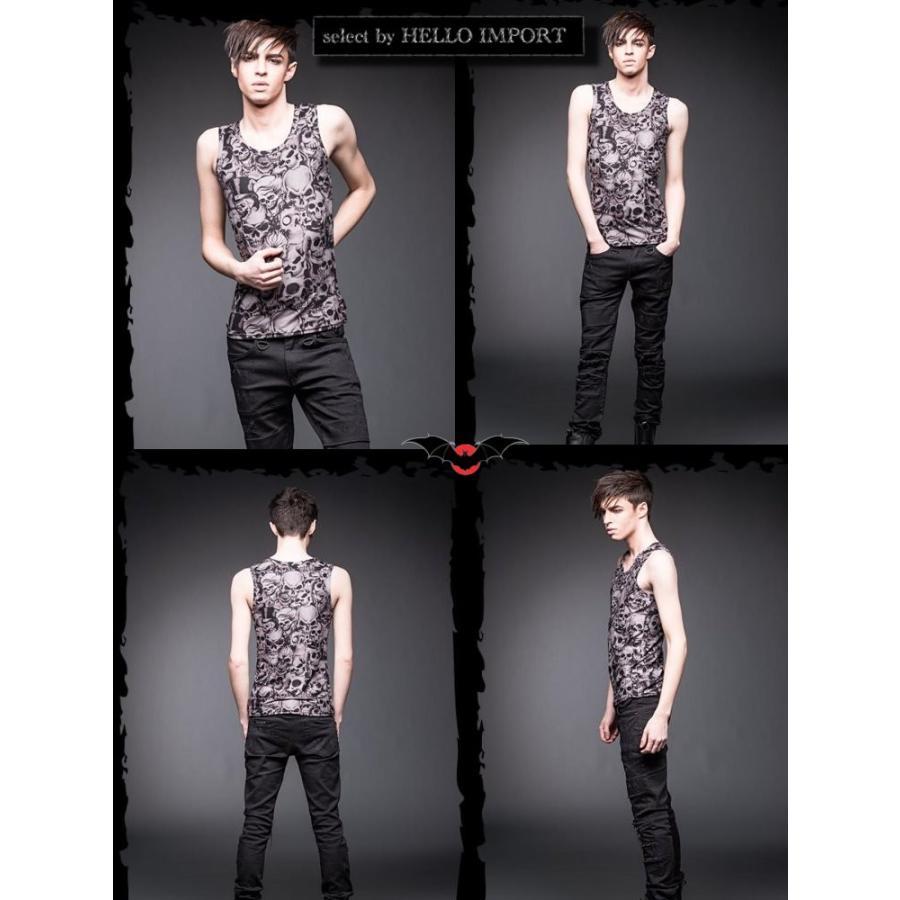 クリックポスト送料無料 ゴシック メタル ファッション タンクトップ