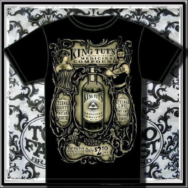 クリックポスト送料無料 廃盤 パンク ファッション 服 Tシャツ 半袖 メンズ チープボトル柄 大きいサイズ /rfa194 |  | 01