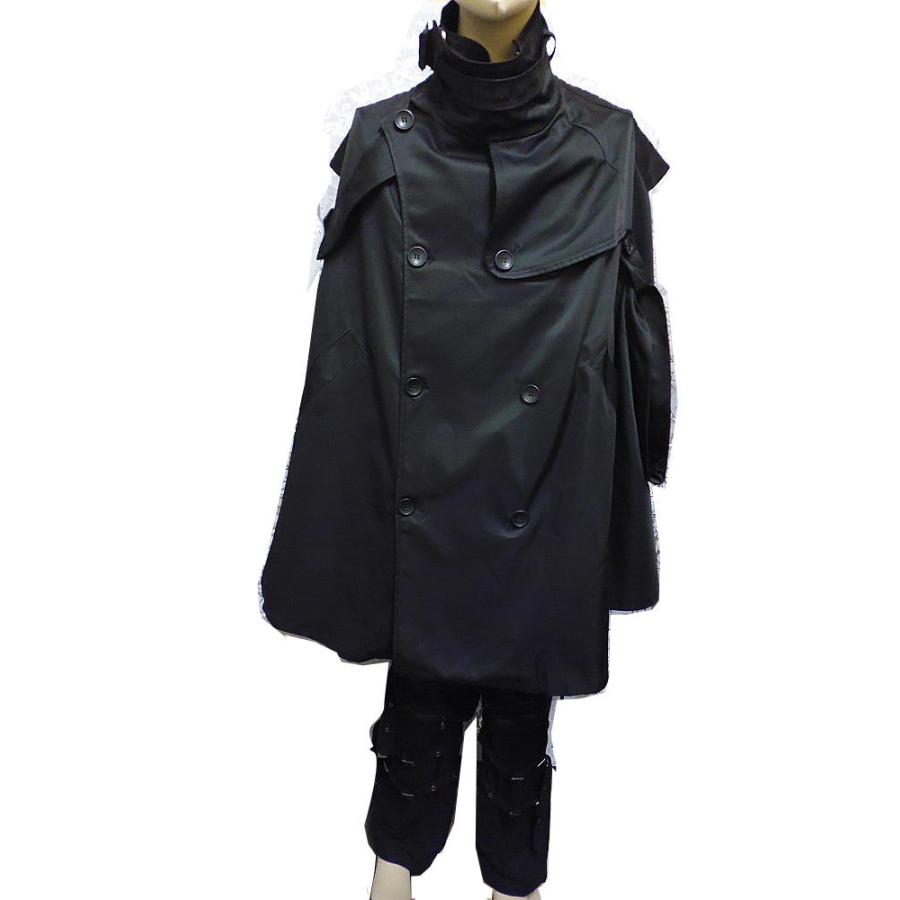 無地 マント コート メンズ 外套 ゴシック ファッション 服 黒 冬