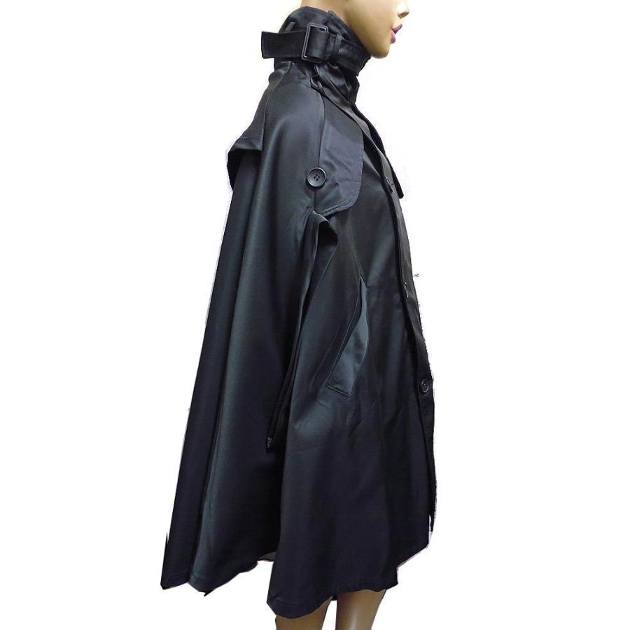 無地 マント コート メンズ 外套 ゴシック ファッション 服 黒 冬