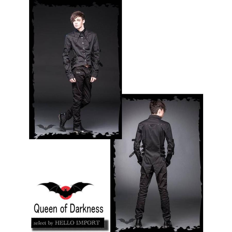 再無 生産終了 ゴシック メンズ ファッション オーバーシャツ 燕尾