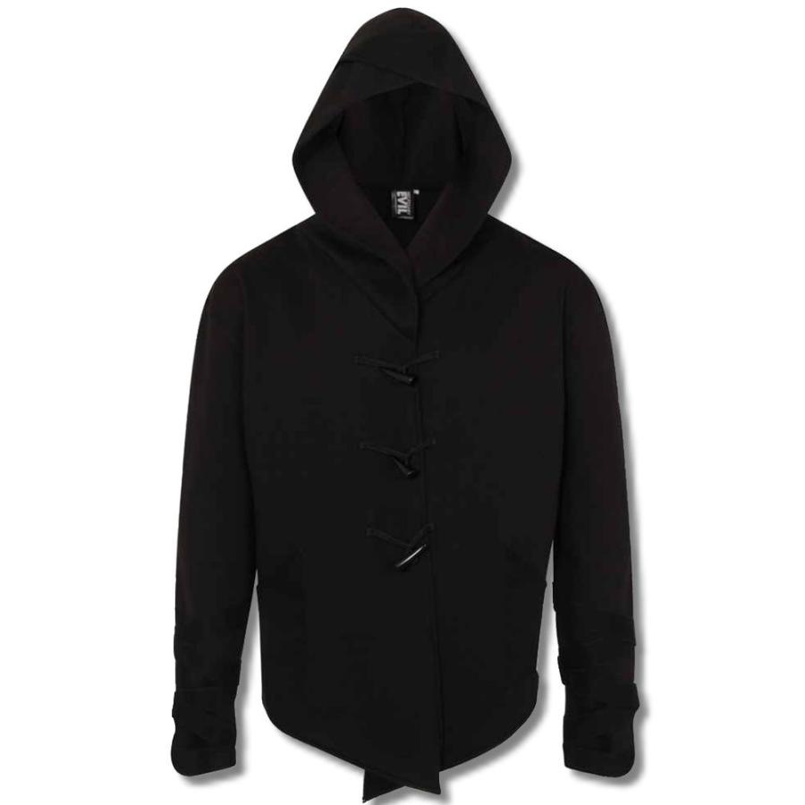 ゴシック＆モード フード付き カーディガン 裏起毛 メンズ 服 黒 送料無料 / rfa252 |  | 01