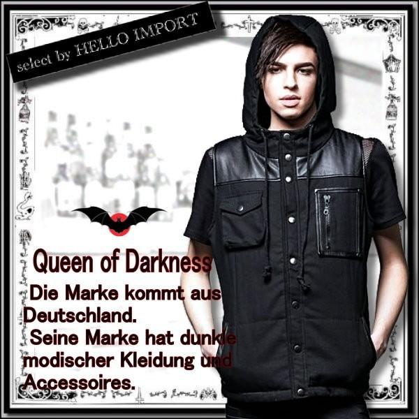 ゴシック ファッション フード付き アウター ベスト メンズ 服 黒 送料無料 / rfa258 | 