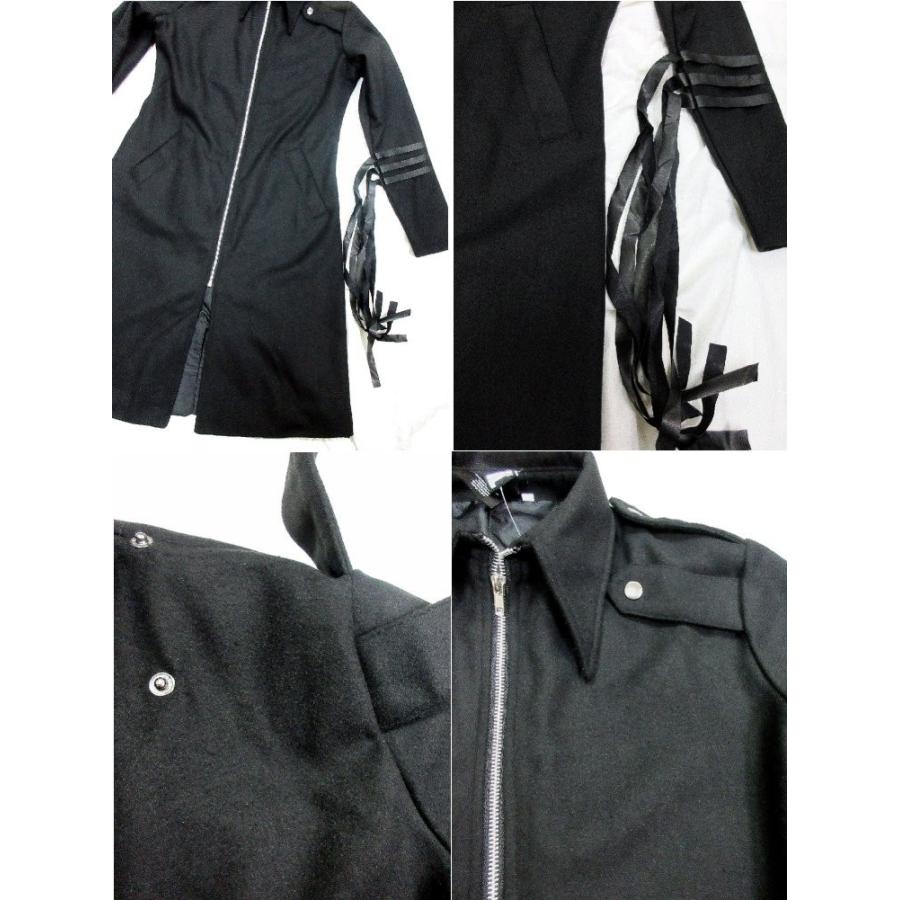 ゴシック ビジュアル系 垂れ下がる黒紐のロングコート 黒 メンズ ゴス ファッション/rfa267 |  | 04