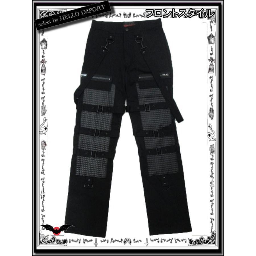 再無 生産終了 ゴシック メンズ ブラック ボンテージ ロング パンツ ファッション 黒 送料無料 /rfb006 |  | 02