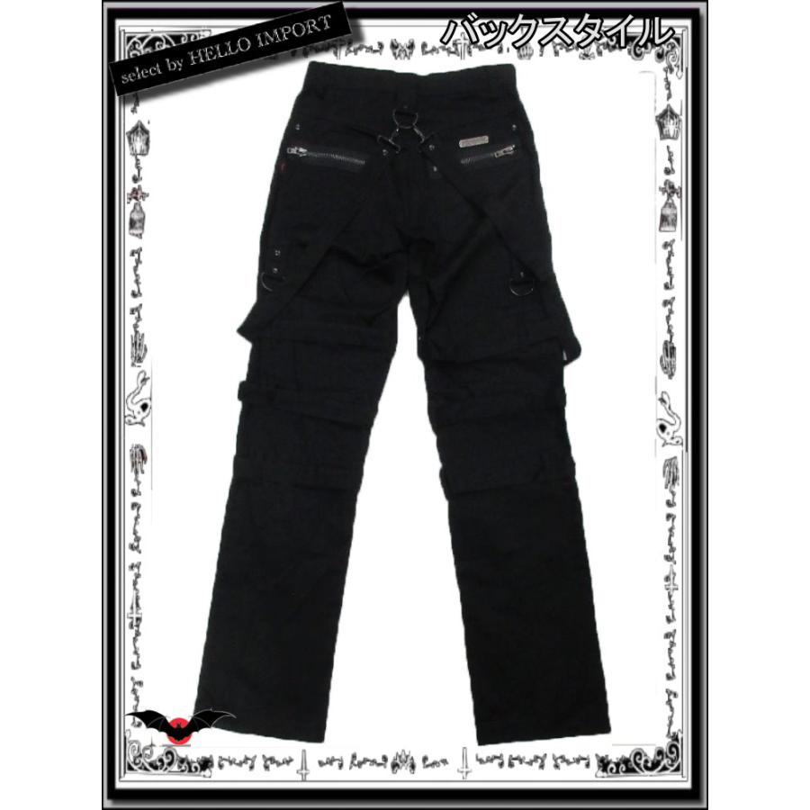 再無 生産終了 ゴシック メンズ ブラック ボンテージ ロング パンツ ファッション 黒 送料無料 /rfb006 |  | 04