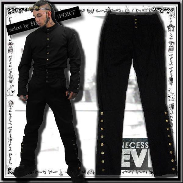 ボトム ゴシック ファッション メンズ スチームパンク 黒 送料無料 再入荷x2 /rfb015 |  | 02