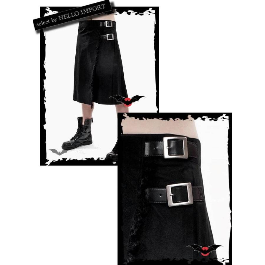 レギュラー 丈 スカート メンズ ゴシック ファッション 男 黒 送料無料 /rfb044 |  | 02