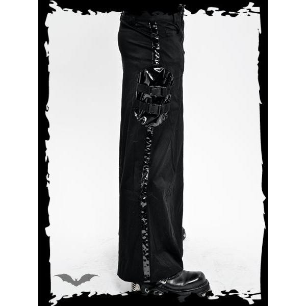 訳あり アウトレット 超 ロング スカート メンズ ゴシック ファッション エナメル 薄手 男 黒 送料無料 /rfb047 |  | 04