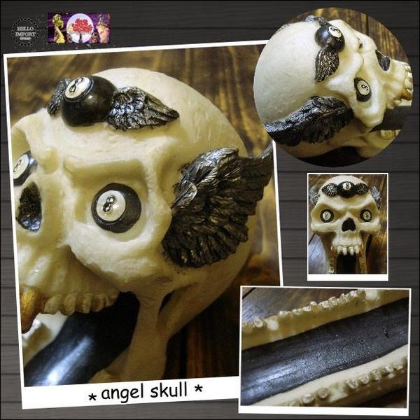 売り切れ 訳あり 在庫処分セール インセンスホルダー お香立て スカル