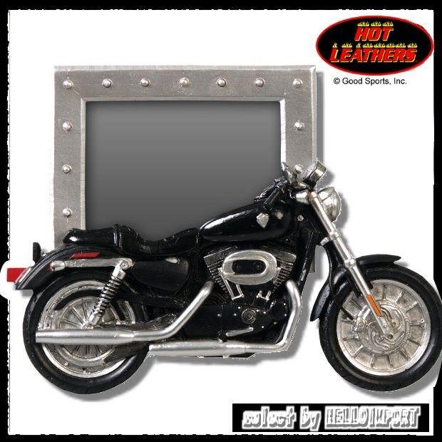 売り切れ) アメリカン インテリア雑貨 バイクモチーフ付き写真立て