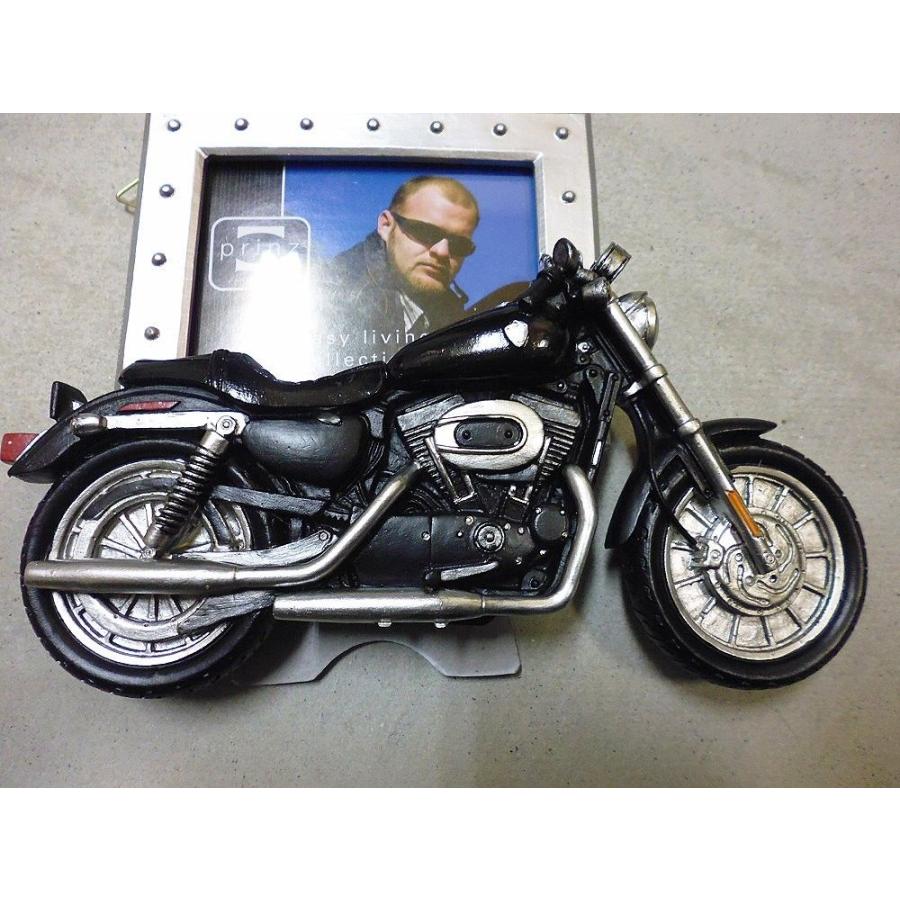 売り切れ) アメリカン インテリア雑貨 バイクモチーフ付き写真立て