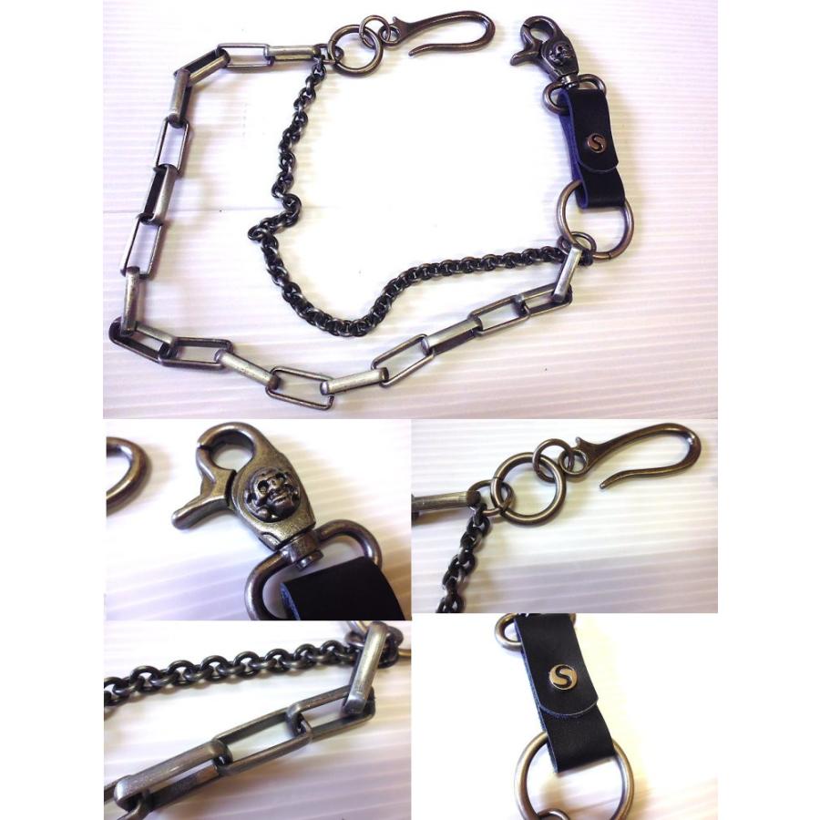 ウォレットチェーン カクカク チェーン パンク メンズ ファッション