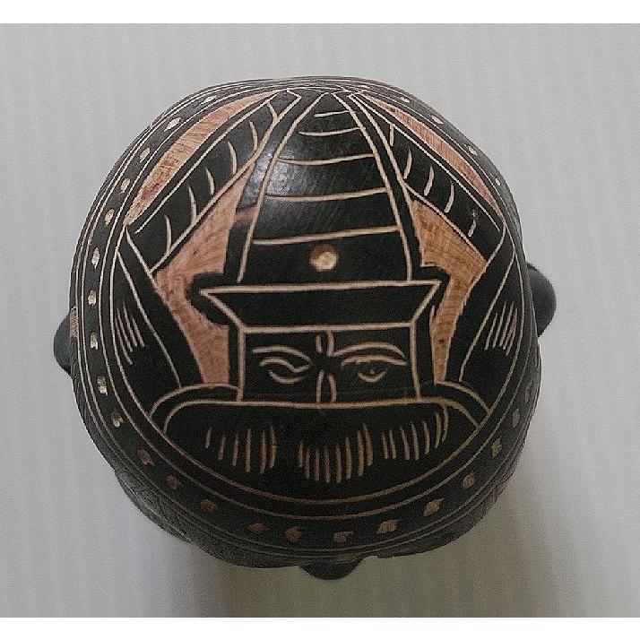 ネパール 喜怒哀楽の4面仏頭 インテリア アジアン 雑貨 置物 風水 仏像