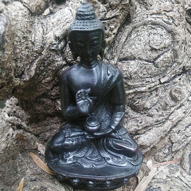 ネパール 不空成就如来 置物 インテリア アジアン 雑貨 オブジェ 仏像
